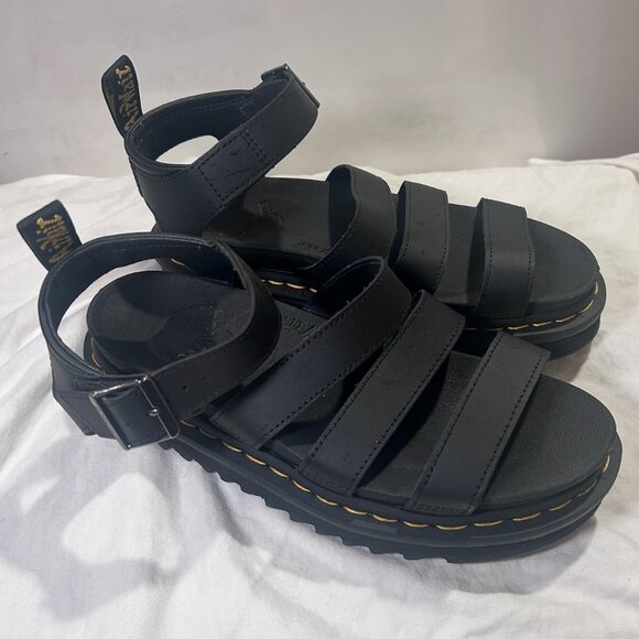 Doc Marten Blaire Hydro Leather Strap Sandals Blaire Sandals - Picture 2 of 5